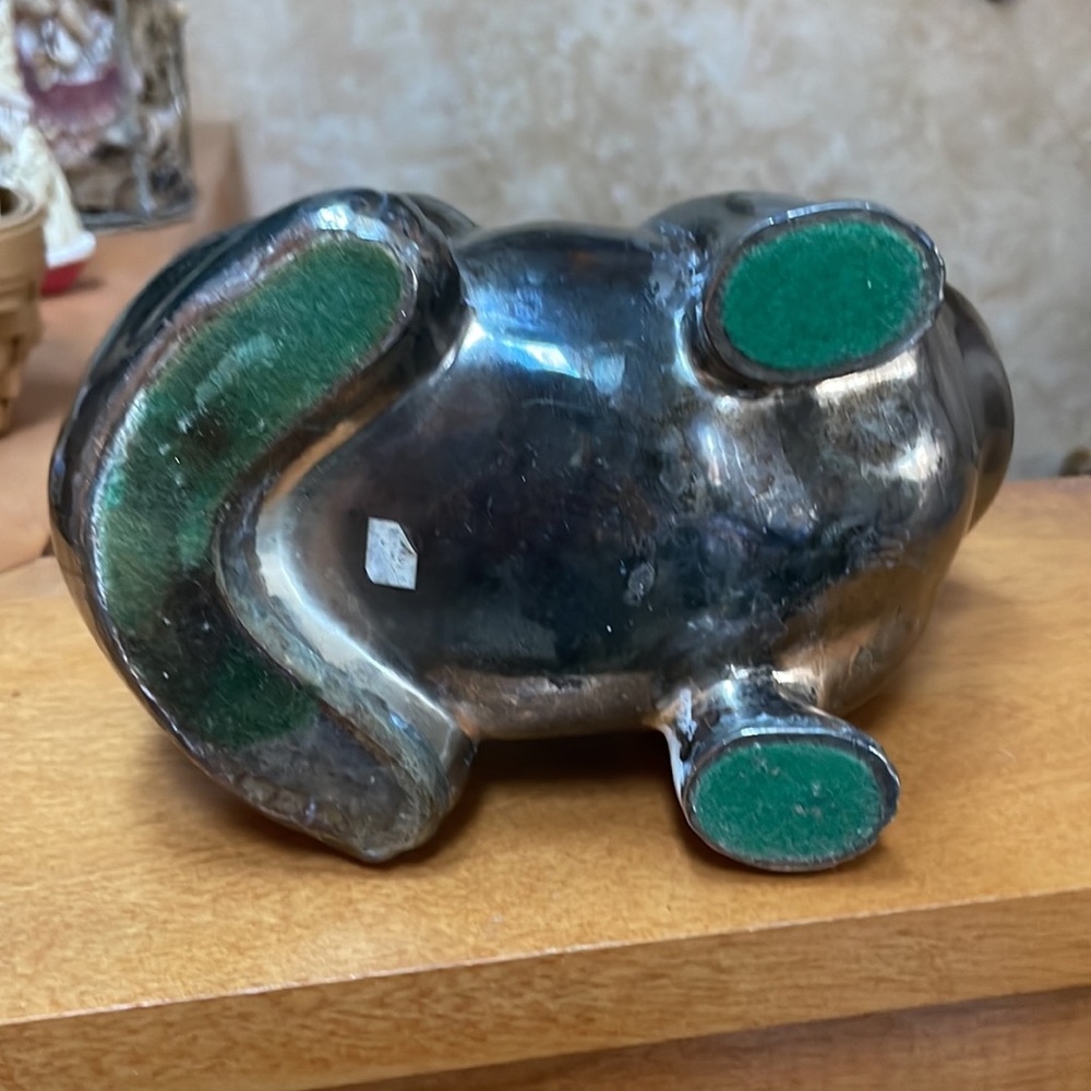 Vintage Silver Tone Frog Floral Frog - Picture 12 of 12